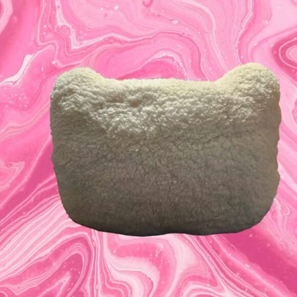 Hello Kitty Extra Large Sherpa Pillow With Red Bow - Picture 2 of 2